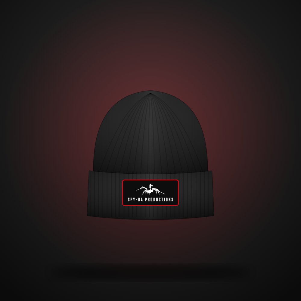 Spider Beanie in Black