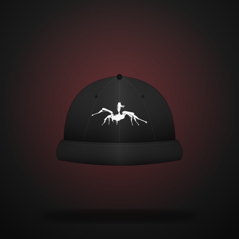Spider Snapback in Black