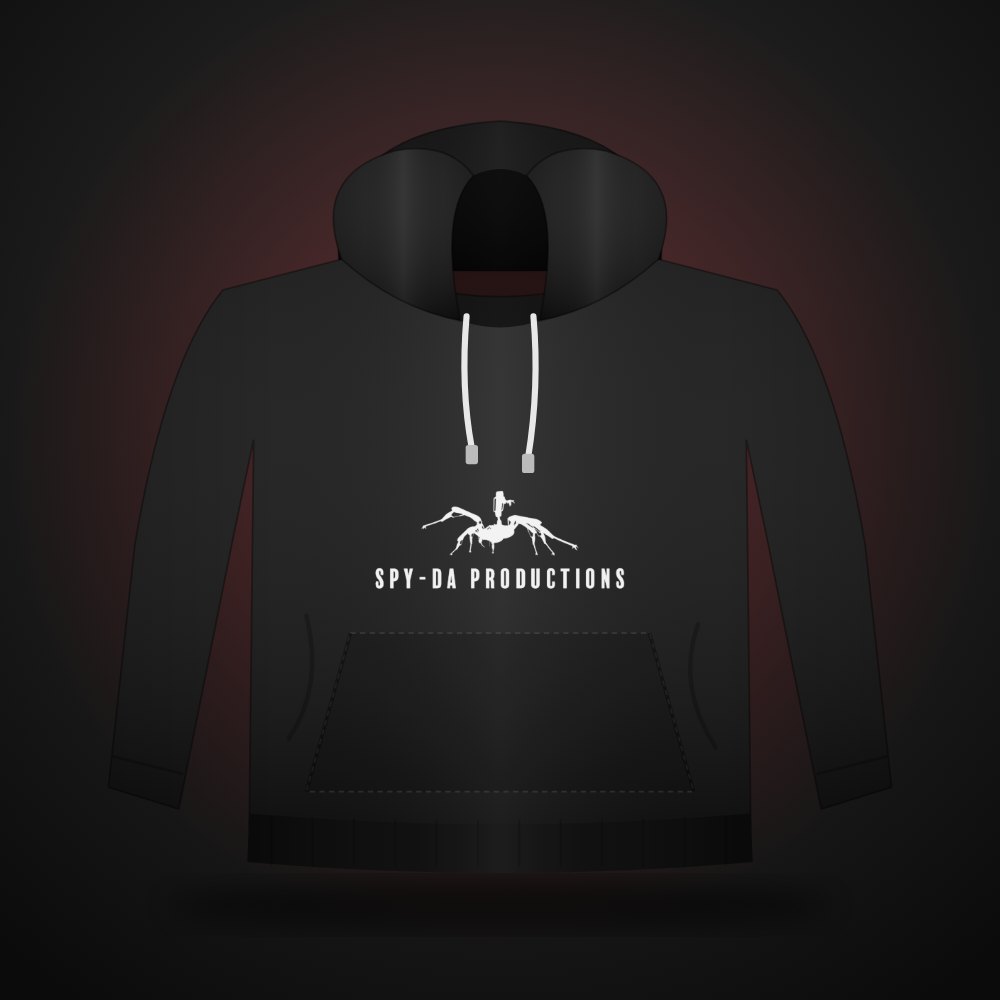 Spy-da Productions spider logo hoodie