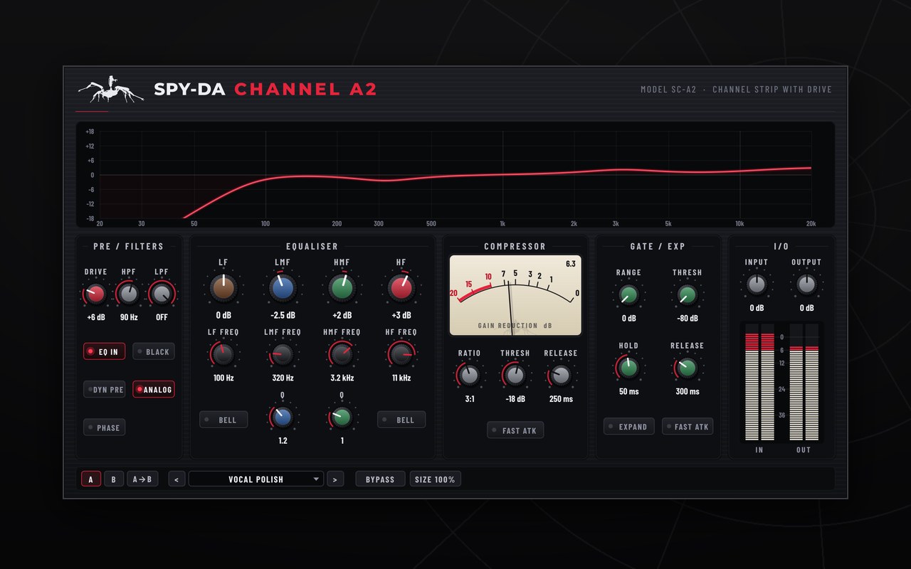 Spy-da Channel A2 plugin interface