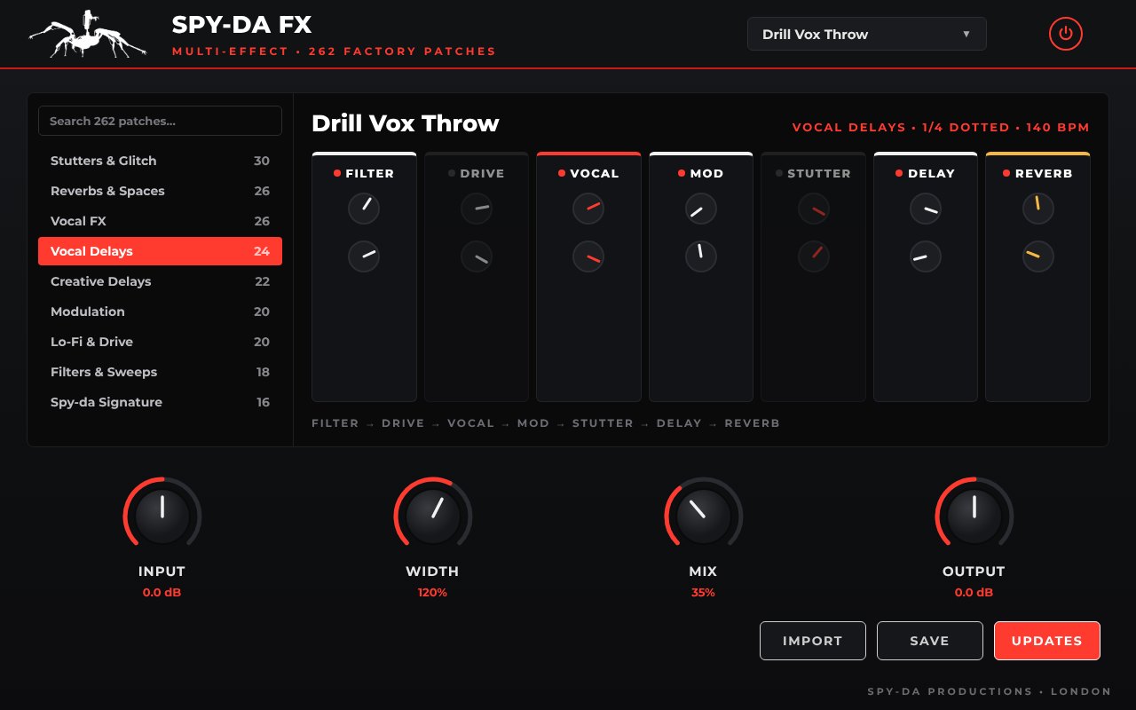 Spy-da FX plugin window