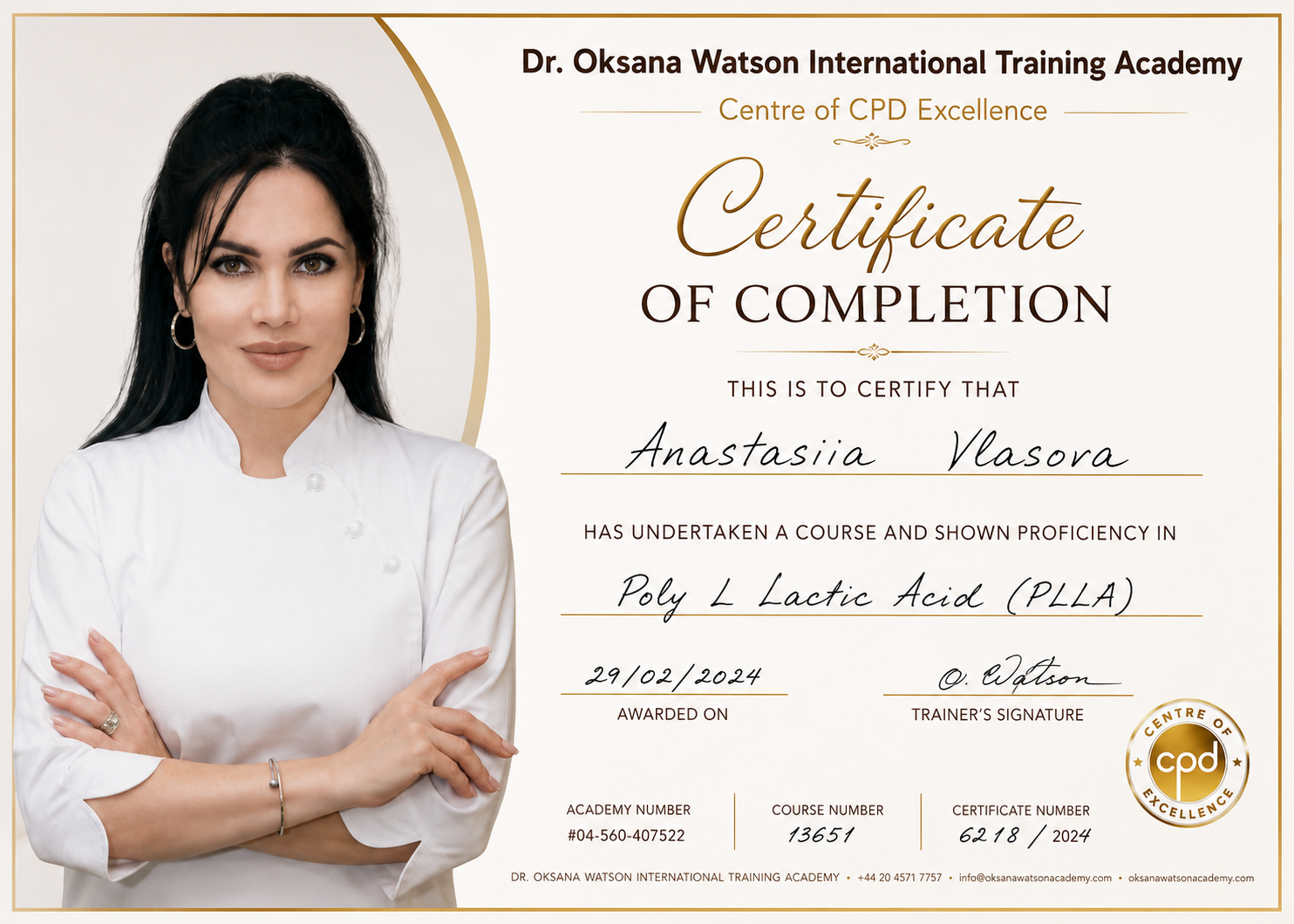 Vlasova Cosmetology Certificate 10